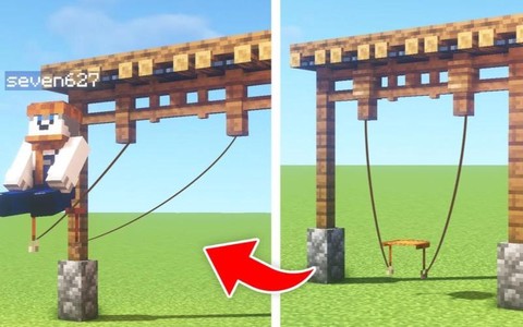 我的世界秋千怎么做